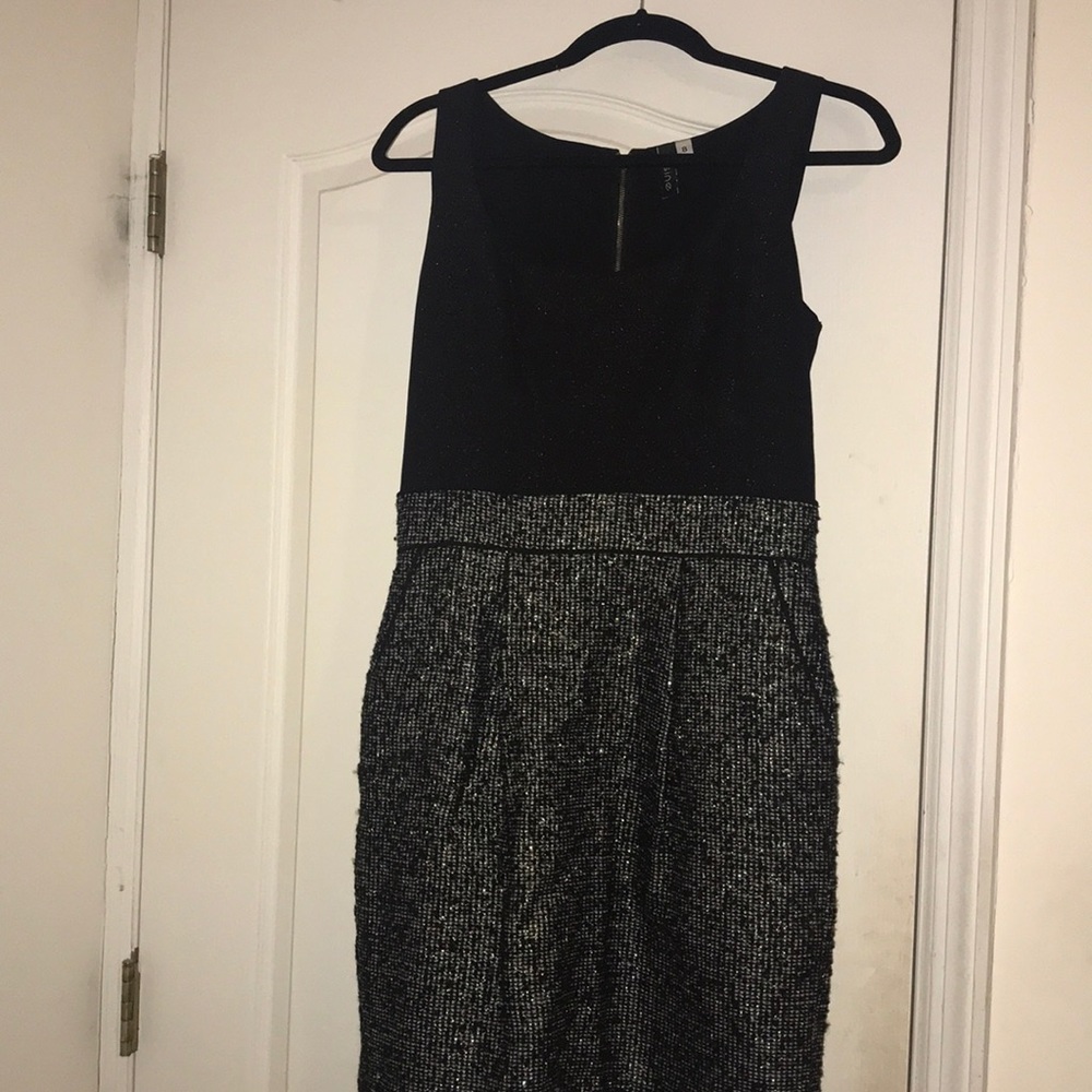 Sine Black and Grey Dress